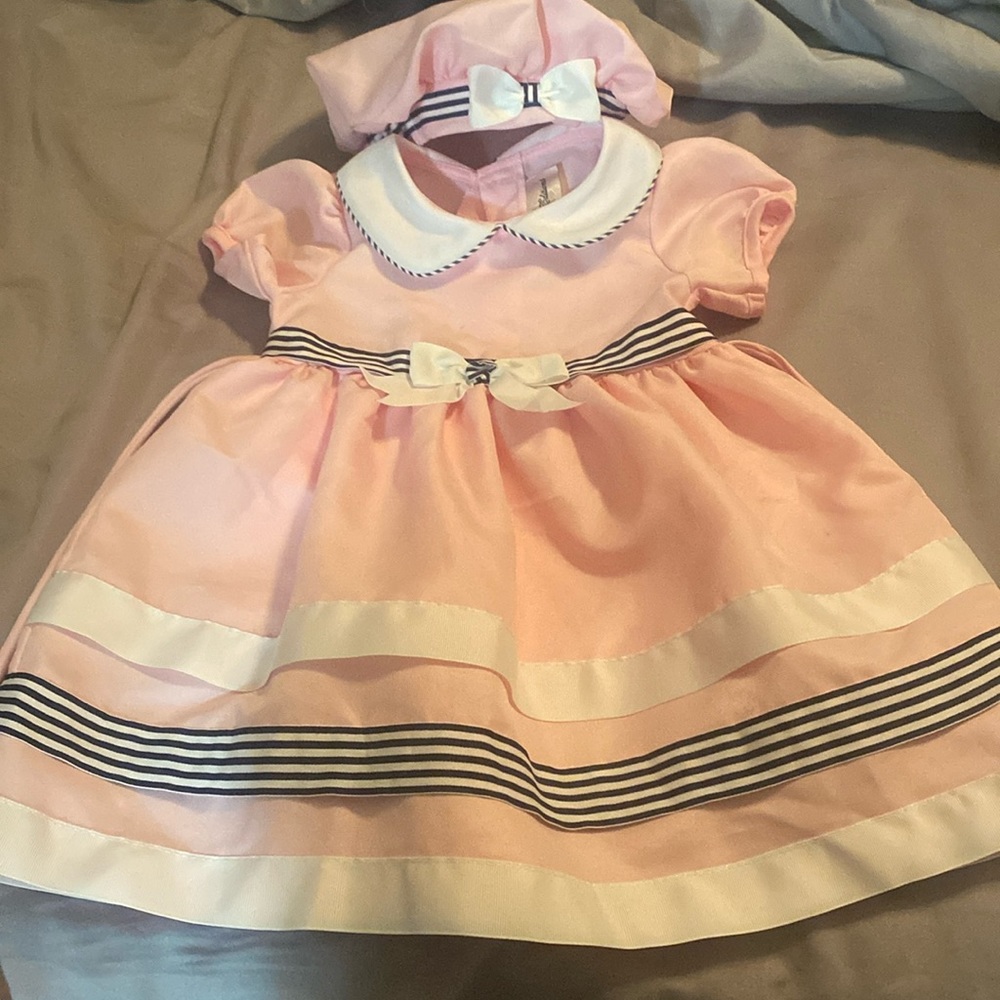 Toddler pink dress excellent condition no stains